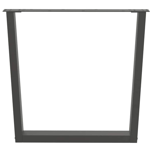 Gambe per tavolo da pranzo a forma di V 2 pz Antracite 80x(72-73,3) cm Acciaio 4012650