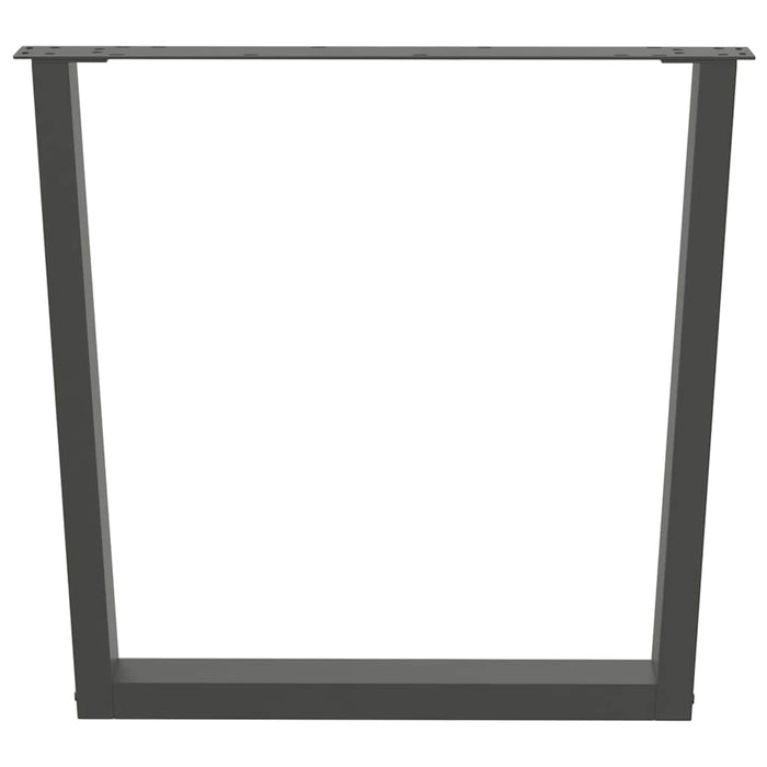 Gambe per tavolo da pranzo a forma di V 2 pz Antracite 90x(72-73,3) cm Acciaio 4012654