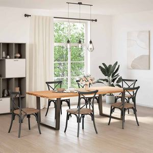 Gambe per tavolo da pranzo a forma di V 2 pz Antracite 100x(72-73,3) cm Acciaio