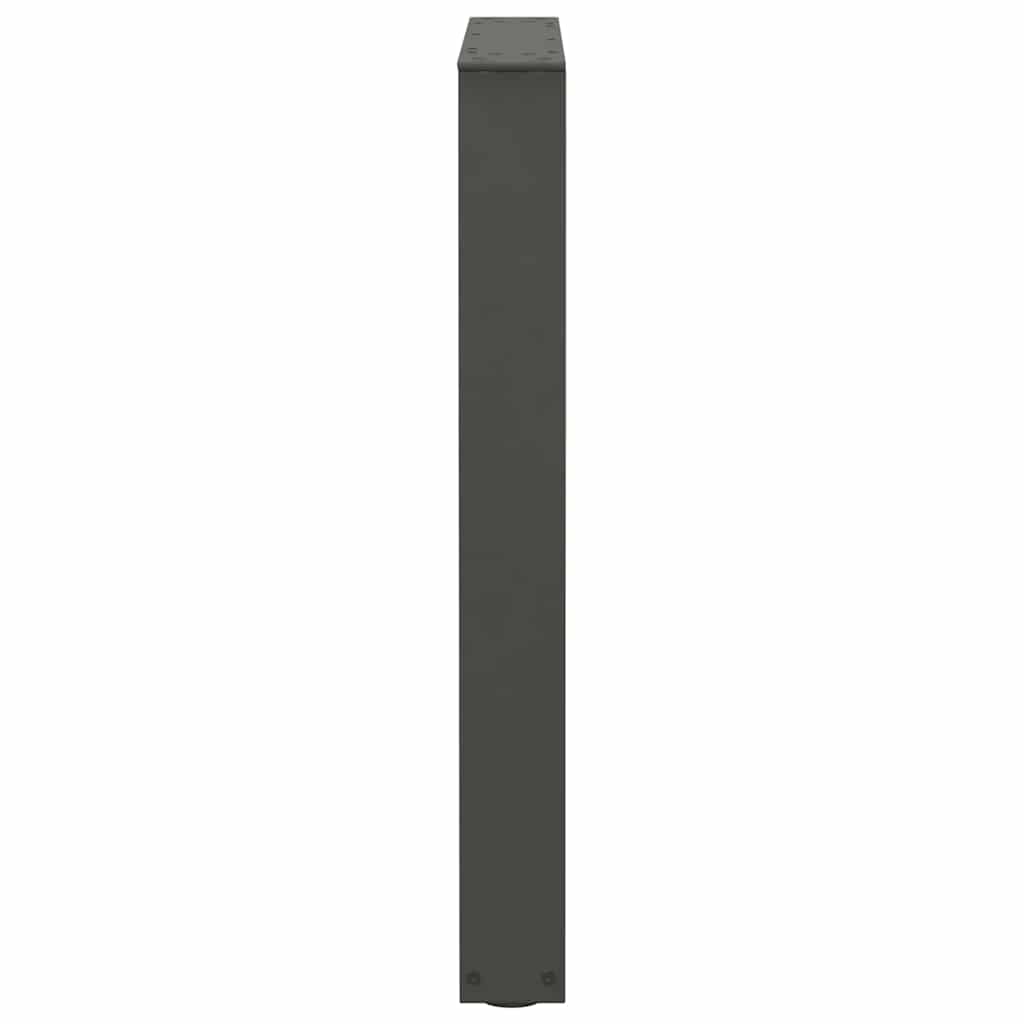 vidaXL Gambe per tavolo da pranzo a forma di V 3 pz Antracite 70x(72-73,3) cm Acciaio