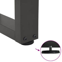 vidaXL Gambe per tavolo da pranzo a forma di V 3 pz Antracite 70x(72-73,3) cm Acciaio