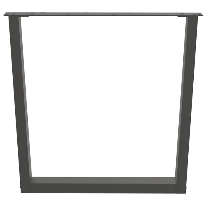 Gambe per tavolo da pranzo a forma di V 3 pz Antracite 80x(72-73,3) cm Acciaio