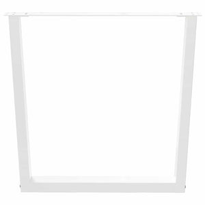 vidaXL Gambe per tavolo da pranzo a forma di V 3 pz bianche 90x(72-73,3) cm in acciaio