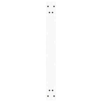 vidaXL Gambe per tavolo da pranzo a forma di V 3 pz bianche 90x(72-73,3) cm in acciaio