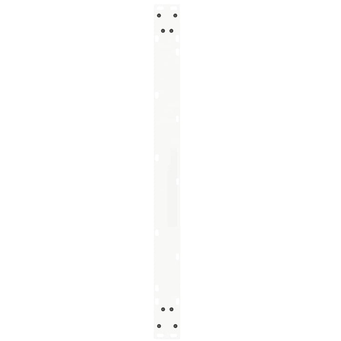 Gambe per tavolo da pranzo a forma di V 3 pz bianche 100x(72-73,3) cm in acciaio 4012673