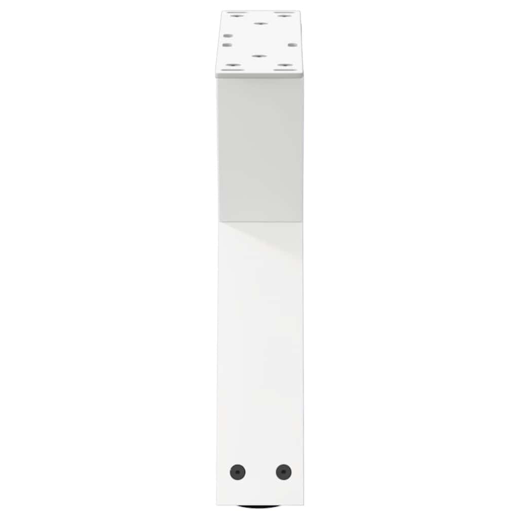 vidaXL Gambe per tavolino 2 pz Bianche 40x(30-31,3) cm Acciaio