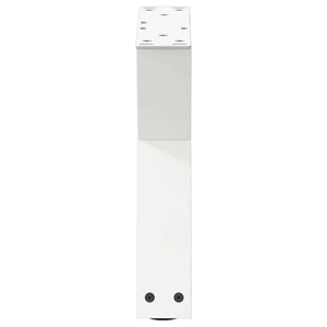 Gambe per tavolino 2 pz Bianche 40x(30-31,3) cm Acciaio 4012681