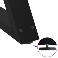 vidaXL Gambe per Tavolino da Caffè 2 pz Nere 28x(42-43,3) cm Acciaio