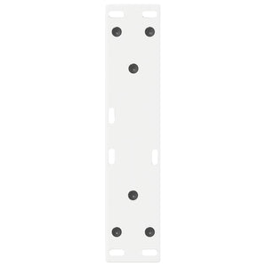 Gambe per tavolino 2 pz-Set di 2 Gamba per Tavolo Bianche 28x(42-43,3) cm Acciaio