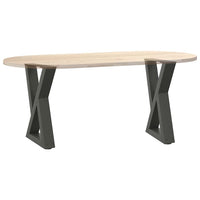 Gambe per tavolino 2 pz Antracite 38x(42-43,3) cm Acciaio