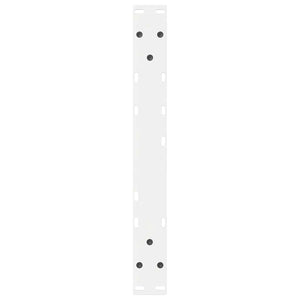 Gambe per tavolino da caffè 2 pz Bianche 60x(42-43,3) cm Acciaio