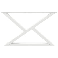 Gambe per Tavolino da Caffè 2 pz Bianche 70x(42-43,3) cm Acciaio 4012713