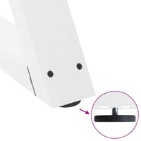 Gambe per Tavolino da Caffè 2 pz Bianche 70x(42-43,3) cm Acciaio 4012713