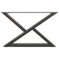 Gambe per tavolino 2 pz-Set di 2 Gamba per Tavolo Antracite 70x(42-43,3) cm Acciaio