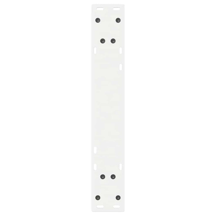 vidaXL Gambe per tavolo da pranzo 2 pz bianche 50x(72-73,3) cm in acciaio