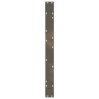 Gambe per tavolo da pranzo 2 pz in acciaio naturale 90x(72-73,3) cm 4012735