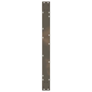 Gambe per tavolo da pranzo 2 pz in acciaio naturale 90x(72-73,3) cm 4012735