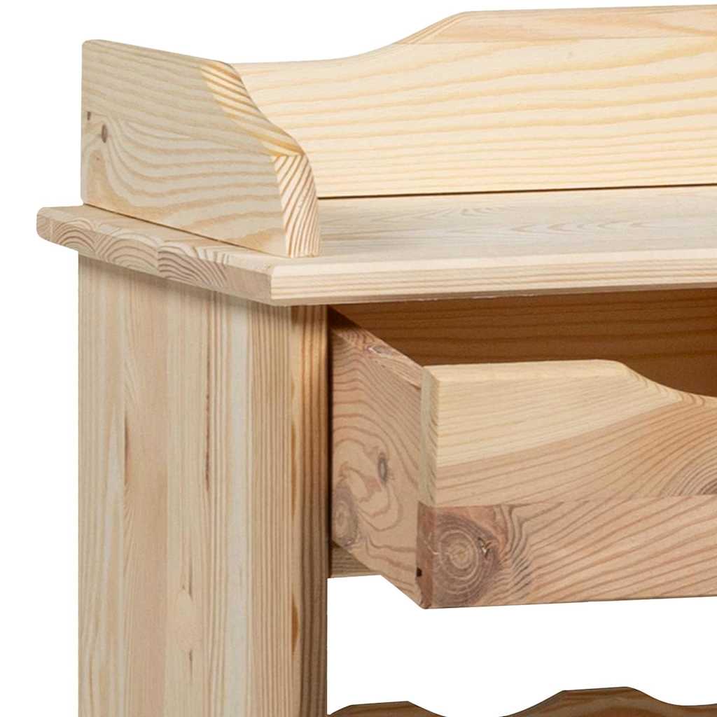 Portabottiglie  90x60x30 cm in legno massello di pino 4012189