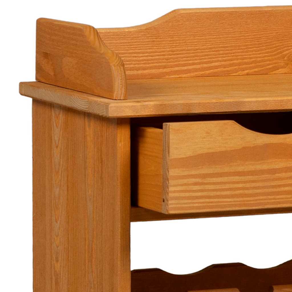 Portabottiglie Marrone 90 x 60 x 30 cm Legno di pino massello 4012190