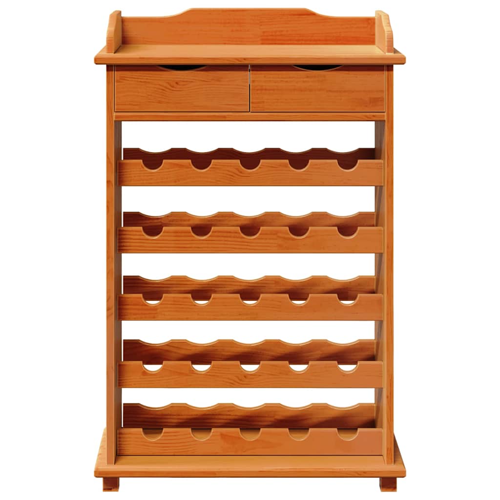 Portabottiglie Marrone 90 x 60 x 30 cm Legno di pino massello 4012190