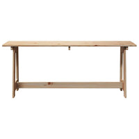 Panchina da esterno Marrone 119 x 35 x 47cm 4012191