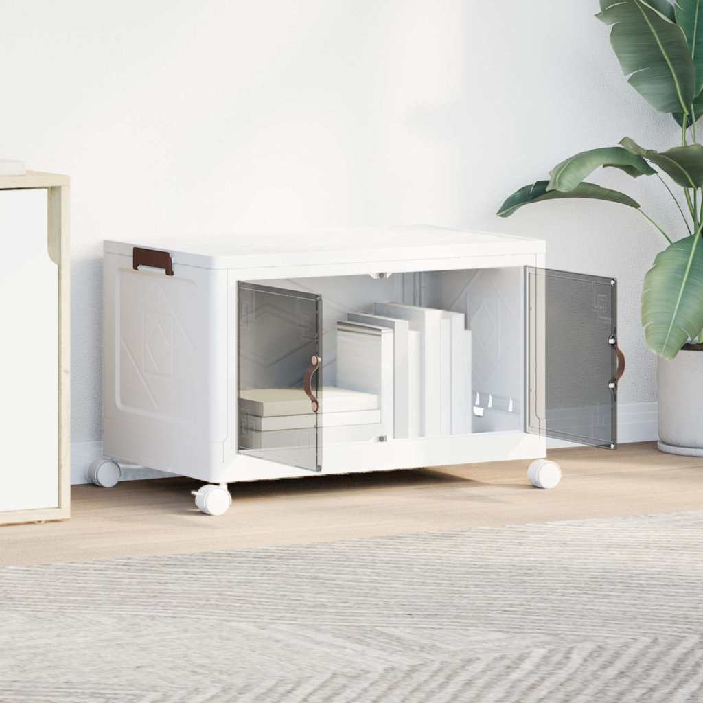 Scatola Portaoggetti Impilabile con Ruote 75 L 64x40x41 cm 4012366