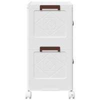 Scatola Portaoggetti con Ruote 2 Livelli 28 L 48,5x29,5x59,5 cm 4012367