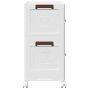 Scatola Portaoggetti con Ruote 2 Livelli 28 L 48,5x29,5x59,5 cm 4012367