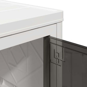 Scatola Portaoggetti con Ruote 2 Livelli 28 L 48,5x29,5x59,5 cm 4012367