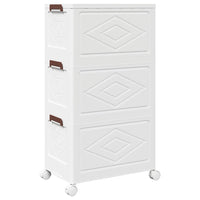 Scatola Portaoggetti con Ruote 3 Livelli 28 L 48,5x29,5x86 cm 4012369