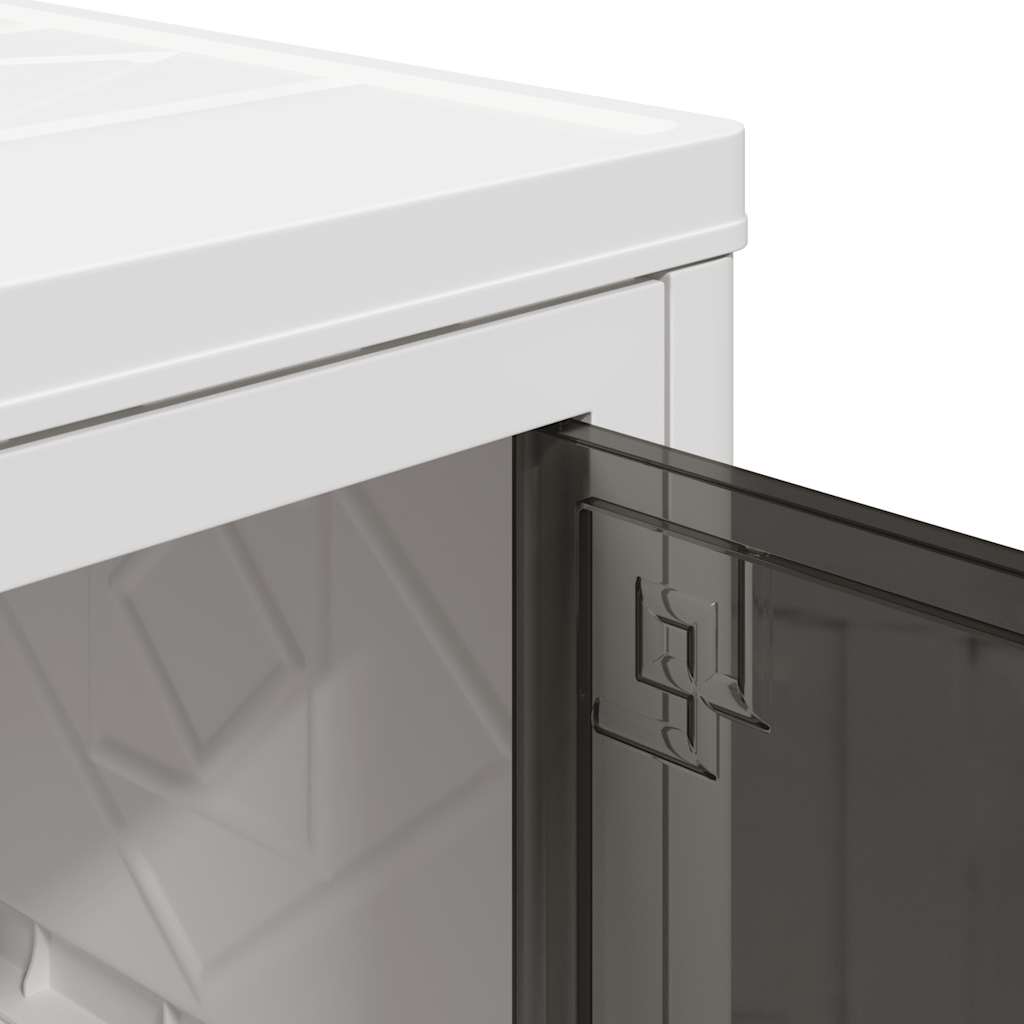 vidaXL Scatola Portaoggetti con Ruote 3 Livelli 75 L 64x39,5x110,5 cm