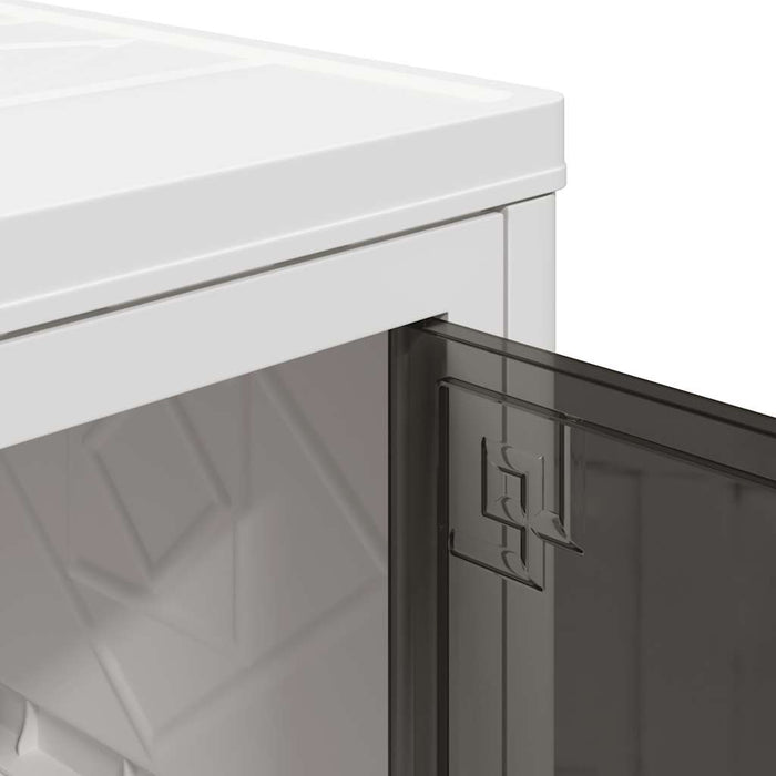 vidaXL Scatola Portaoggetti con Ruote 5 Livelli 28 L 48,5x29,5x139 cm