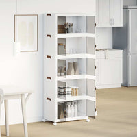 Scatola Portaoggetti con Ruote 5 Livelli 75 L 64x40x179 cm 4012374