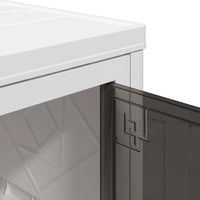 vidaXL Scatola Portaoggetti con Ruote 5 Livelli 75 L 64x40x179 cm