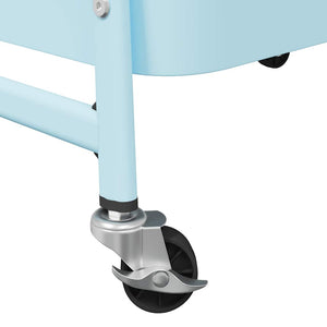 Carrello Portaoggetti a 3 Ripiani Blu 42x41,5x77 cm in Acciaio 4012384