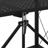 Scaffale portaoggetti con ruote nero 71x34x88 cm in acciaio 4012385