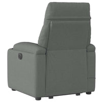 Poltrona Alzapersona Massaggi Elettrica Grigio Scuro Tessuto 3303063