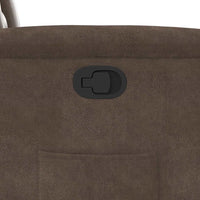 vidaXL Poltrona Alzapersona Reclinabile Marrone in Tessuto Microfibra