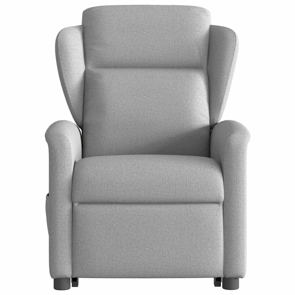 Poltrona Alzapersona Massaggi Elettrica Grigio Nuvola Tessuto 3303173