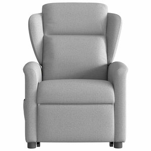 Poltrona Alzapersona Massaggi Elettrica Grigio Nuvola Tessuto 3303173