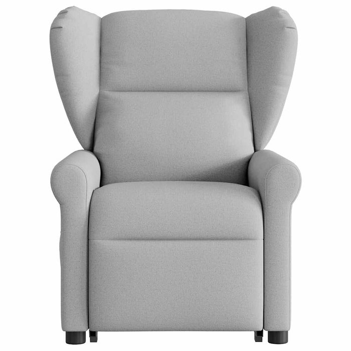 Poltrona Alzapersona Massaggi Elettrica Grigio Nuvola Tessuto 3303413