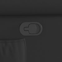 vidaXL Poltrona Alzapersona Reclinabile Nera Lucida in Similpelle