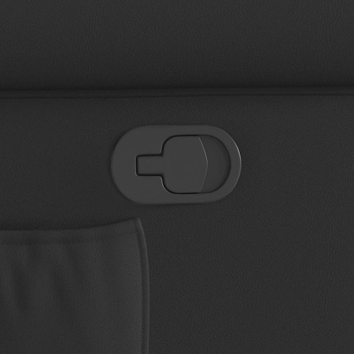 vidaXL Poltrona Alzapersona Reclinabile Nera Lucida in Similpelle