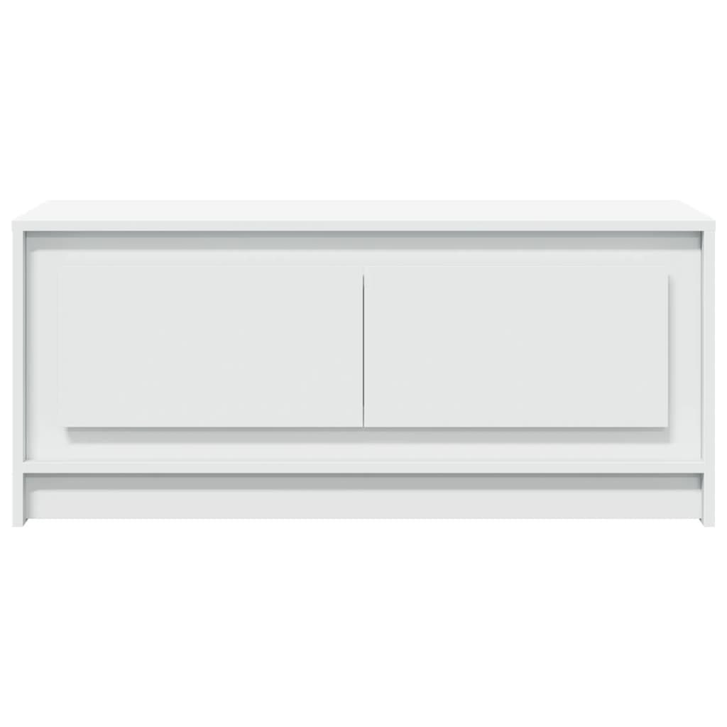 Tavolino da Salotto con Luci LED Bianco in Truciolato 851984