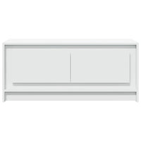 Tavolino da Salotto con Luci LED Bianco in Truciolato 851984