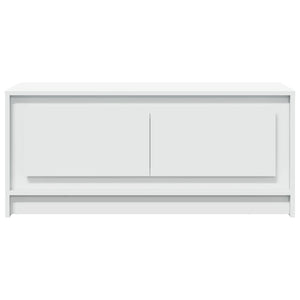 Tavolino da Salotto con Luci LED Bianco in Truciolato 851984