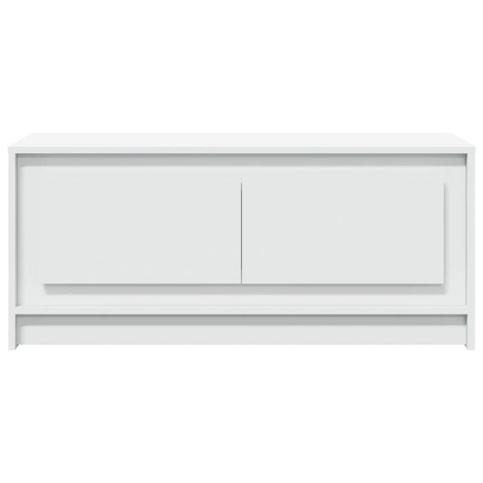 Tavolino da Salotto con Luci LED Bianco in Truciolato 851984