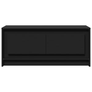 Tavolino da Salotto con Luci LED Nero in Truciolato 851985