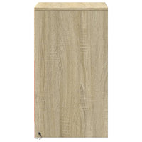 Comodino con Luci LED Rovere Sonoma in Legno Multistrato 852014