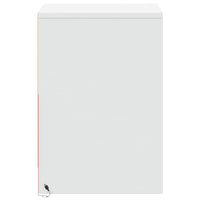 Comodini con Luci LED 2pz-Set di 2 Tavolino da notte Bianchi in Legno Multistrato 731835